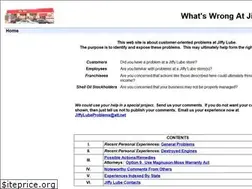Sites similar to jiffylubeproblems.com