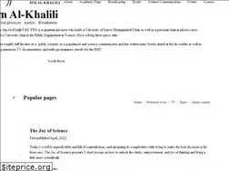 Sites similar to jimal-khalili.com