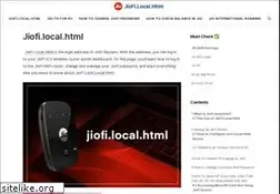 Sites similar to jiofi-local-htmli.com