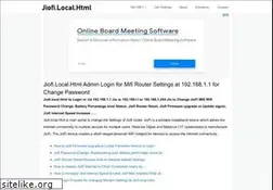 Sites similar to jiofi-local.net