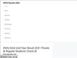 Sites similar to jnvuresults.in