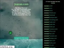 Sites similar to joanas.com
