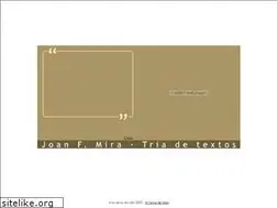 Sites similar to joanfmira.info