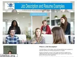 Sites similar to jobdescriptionandresumeexamples.com