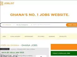 Sites similar to joblistghana.com
