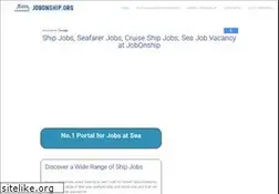 Sites similar to jobonship.org