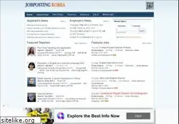 Sites similar to jobpostingkorea.com