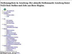 Sites similar to jobs-arnsberg.de