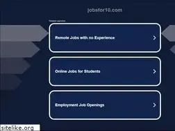 Sites similar to jobsfor10.com