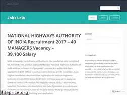 Sites similar to jobsleloblog.wordpress.com