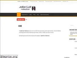 Sites similar to jobslistpk.com
