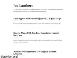 Sites similar to joelambert.co.uk