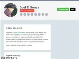 Sites similar to joeldsouza.me
