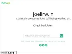 Sites similar to joelirw.in