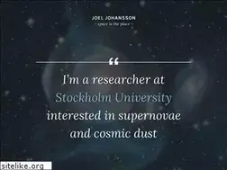 Sites similar to joeljohansson.se