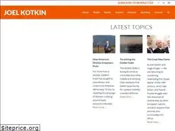 Sites similar to joelkotkin.com