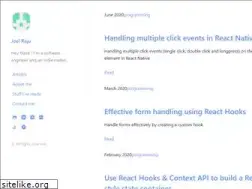 Sites similar to joelraju.com
