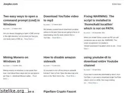 Sites similar to joepke.com