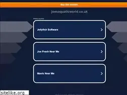 Sites similar to joesaquaticworld.co.uk