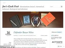 Sites similar to joesgeekfest.wordpress.com