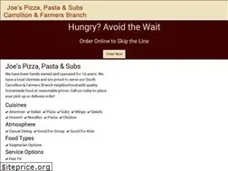 Sites similar to joespizzasubs.com