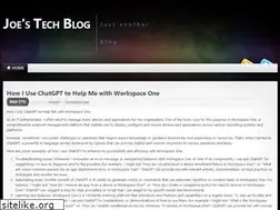 Sites similar to joestechblog.info