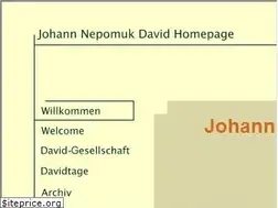 Sites similar to johann-nepomuk-david.org