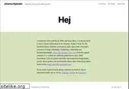 Sites similar to johannanylander.se