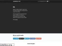 Sites similar to johanndutoit.net