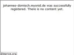 Sites similar to johannes-dornisch.myonid.de