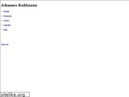 Sites similar to johanneskuhlmann.de