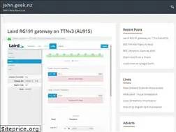 Sites similar to john.geek.nz