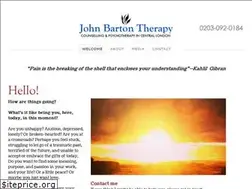 Sites similar to johnbartontherapy.com