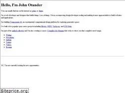 Sites similar to johnotander.com