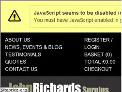 Sites similar to johnrichardssurplus.co.uk