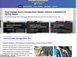 Sites similar to johnscreekgaragedoor.com