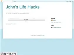 Sites similar to johnslifehacks.blogspot.com