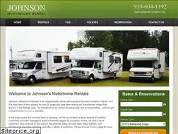 Sites similar to johnsonmotorhomerentals.com