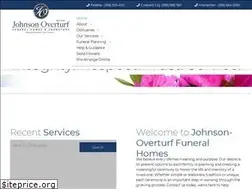 Sites similar to johnsonoverturffunerals.com