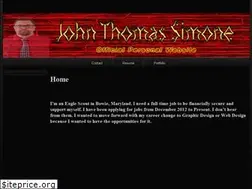 Sites similar to johnthomassimone.com