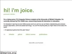 Sites similar to joicetang.com