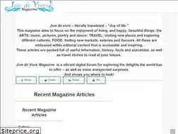 Sites similar to joiedevivremagazine.com