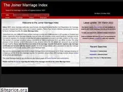 Sites similar to joinermarriageindex.co.uk