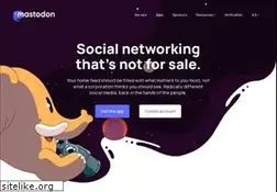 Sites similar to joinmastodon.org