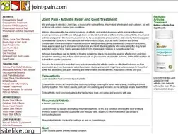 Sites similar to joint-pain.com