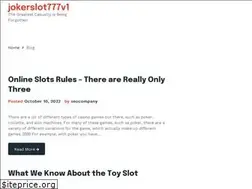 Sites similar to jokerslot777v1.co.uk