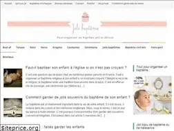 Sites similar to jolibapteme.com