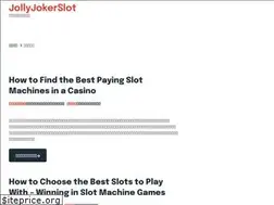 Sites similar to jollyjokerslot.co.uk