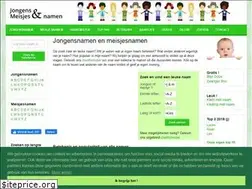 Sites similar to jongensenmeisjesnamen.nl
