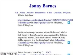 Sites similar to jonnybarnes.uk